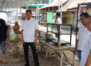 Pj.Bupati Enrekang H.Baba Bersama Plh.kadis Perhubungan Arsil Bagenda Tinjau Proses Pengerjaan Kanopi parkir Dan Pagar Terminal Pasar Sentral Enrekang.