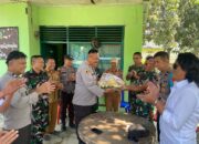 Pererat Hubungan Sinergitas TNI-POLRI, Kapolsek Anggeraja Beserta Anggota Berikan Nasi Tumpeng Dalam Rangka HUT TNI Yang Ke 79