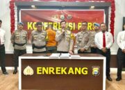 Kapolres Enrekang Pimpinan Konferensi Pers: Sat Reskrim Ungkap Sindikat Pelaku Pencuri Uang Nasabah Bank, Rp. 130 Juta.