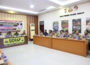 Polres Sidrap Gelar Rapat Koordinasi Operasi Lilin 2024