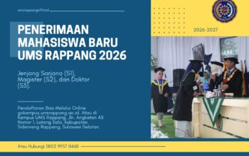 Kuliah di Sidrap, UMS Rappang Buka Penerimaan Mahasiswa Baru 2026 untuk S1, S2, dan S3