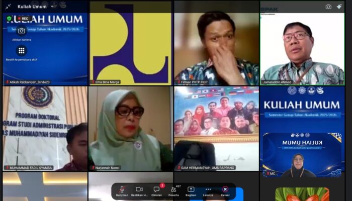 Kuliah Umum Semester Genap, Rektor UMS Rappang Dorong Kemajuan dan Kualitas Akademik