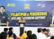 Andi Patonangi Nakhodai DPD AMPI Sidrap 2026–2031, Bupati Tekankan Sinergi Nyata