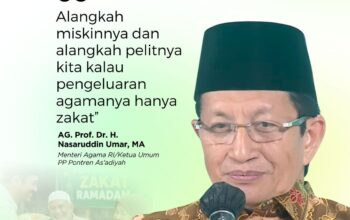 Menag Nasaruddin Umar Dorong Optimalisasi Wakaf dan Sedekah sebagai Motor Pemberdayaan Umat