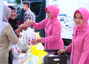 Gelar Pasar Murah, Polres Sidrap Diserbu Warga