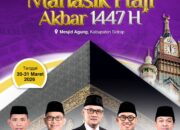 Masjid Agung Sidrap Jadi Pusat Manasik Haji Akbar Annur, 855 JCH Terlibat
